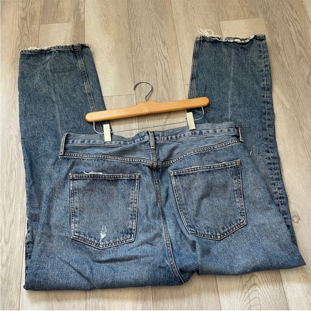Agolde Vintage Blue Straight Jeans - Picture 5 of 6